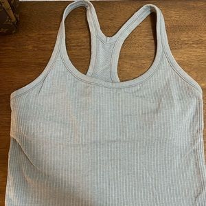 Ebb to street cropped tank soft turquoise